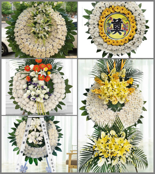 湖北孝感市安陆市接官乡界岗村花圈速递